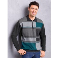 Witt Weiden Herren Pullover anthrazit-petrol von Witt