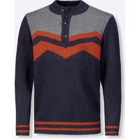 Witt Weiden Herren Pullover marine-gemustert von Witt