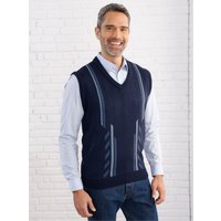 Witt Weiden Herren Pullunder marine-bleu-gemustert von Witt