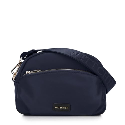 WITTCHEN Damen Umhängetasche | Tasche aus Nylon | Kleine Handtasche | Hand Tasche Frauen Mit Reißverschluss | Mini Handtasche | Handtasche Damen Klein |marineblau WITTCHEN Damen Umhängetasche | Tasche aus Nylon | Kleine Handtasche | Hand Tasche Frauen Mit Reißverschluss | Mini Handtasche | Handtasche Damen Klein |marineblau von WITTCHEN
