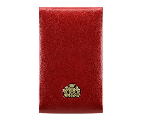 WITTCHEN Etui aus Leder | mit exklusiven Paket | aus hochwertigen Materialien | elegant und klassisch | Rot | 7x11 cm von WITTCHEN