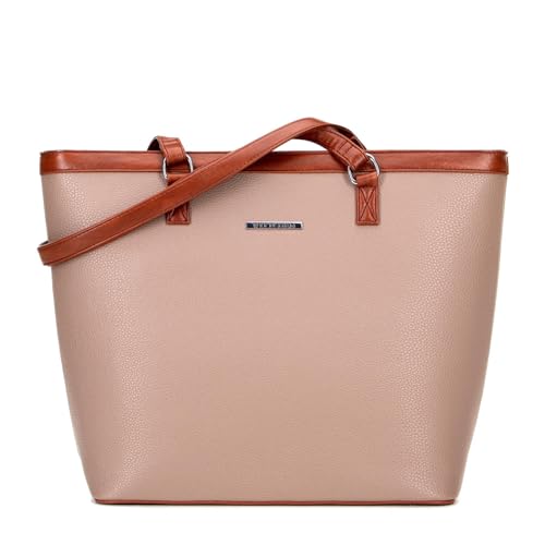 WITTCHEN Große Damen-Shopper aus Öko-Leder | Elegante Tote Bag | Damen Shopper Tasche | Umweltfreundliche Handtasche mit Riemen | A4-Tasche | Vielseitige Damen Umhängetasche | beige-braun WITTCHEN Große Damen-Shopper aus Öko-Leder | Elegante Tote Bag | Damen Shopper Tasche | Umweltfreundliche Handtasche mit Riemen | A4-Tasche | Vielseitige Damen Umhängetasche | beige-braun von WITTCHEN