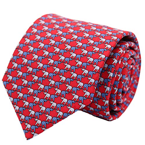 WITZROYS 100% Silk Ties for Men Handmade Neckties with Elephants Printed Patterns+Gift box WITZROYS 100% Silk Ties for Men Handmade Neckties with Elephants Printed Patterns+Gift box von WITZROYS