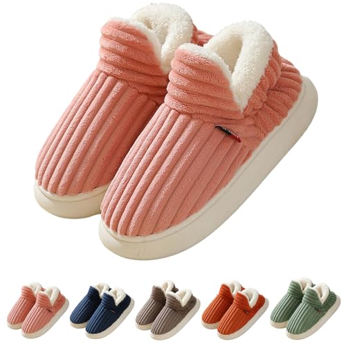 Dinorara - Plüsch Hausschuhe,Wolkenhausschuhe Für Frauen, Winterwolkenrutschen, Flauschige Plüschkissenschuhe (Pink, Erwachsene, Damen, 38, Numerisch (von/bis), EU Schuhgrößensystem, 39, M) von WIWIDANG