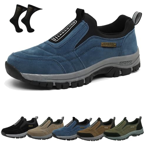 Hatme Wanderschuhe, Hatme Schuhe, Hatme Orthopädische Wanderschuhe, rutschfeste Sportschuhe Turnschuhe Sneaker Damen Herren (Dunkelblau, Erwachsene, Damen, 43, Numerisch, EU Schuhgrößensystem, M) von WIWIDANG