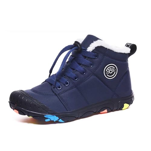 WIWIDANG BarfußSchuhe Kinder Winter, Freiluftkind Kinder BarfußSchuhe Winter, BarfußSchuhe Winter Herren Daman (Blau, Jugendliche, Damen, 32, Numerisch, EU Schuhgrößensystem, M) von WIWIDANG