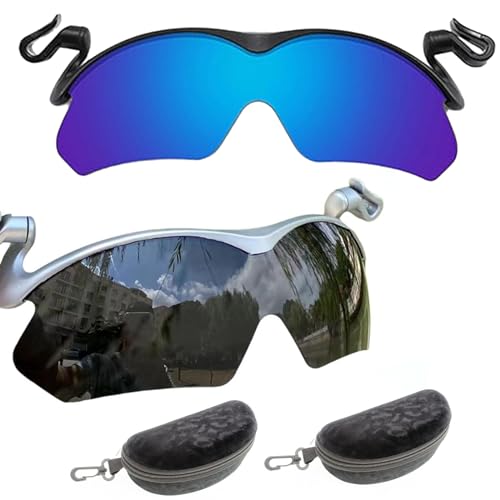 WIWIDANG Clip-Cap-Sonnenbrille, Radfahren Clip-on-Hut polarisierte Sonnenbrille, Baseball-Cap-Clip-on-Sonnenbrille für Frauen und Männer (Stil-4+Stil-5) von WIWIDANG