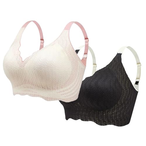 WIWIDANG Elrosoy Jelly Gel Shaping BH, Elrosoy Jelly Gel Formender BH für Frauen, Wireless Jelly Gel Breathable Shaping Bras (DE/NL/SE/PL, Alphanumerisch, XL, Regular, Regular, 2 Stück Stil-C) von WIWIDANG