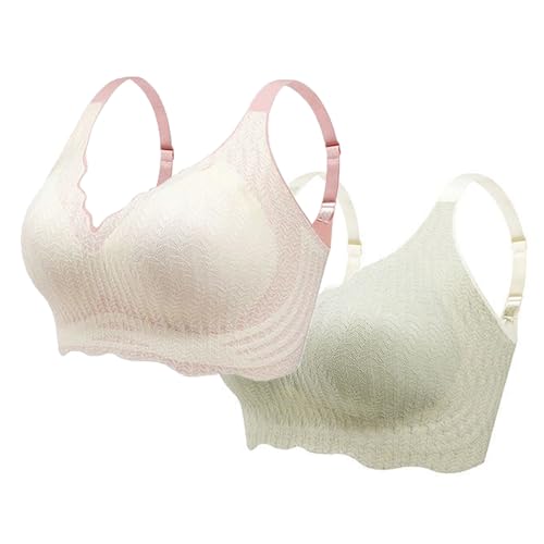 WIWIDANG Elrosoy Jelly Gel Shaping BH, Elrosoy Jelly Gel Formender BH für Frauen, Wireless Jelly Gel Breathable Shaping Bras (DE/NL/SE/PL, Alphanumerisch, XXL, Regular, Regular, 2 Stück Stil-D) von WIWIDANG