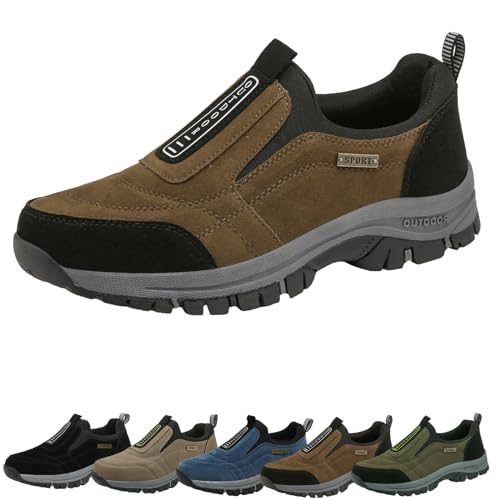 WIWIDANG Hatme Schuhe, Hatme Orthopädische Schuhe, rutschfeste Wanderschuhe Sportschuhe Turnschuhe Sneaker Damen Herren (Braun, Erwachsene, Damen, 43, Numerisch, EU Schuhgrößensystem, M) von WIWIDANG