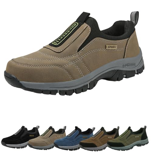 WIWIDANG Hatme Schuhe, Hatme Orthopädische Schuhe, rutschfeste Wanderschuhe Sportschuhe Turnschuhe Sneaker Damen Herren (Khaki, Erwachsene, Damen, 43, Numerisch, EU Schuhgrößensystem, M) von WIWIDANG