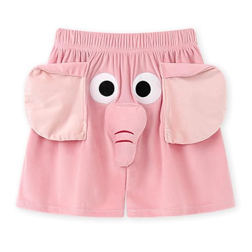 WIWIDANG Jumbo Trunks Pyjamas, Elefanten-Shorts für Männer und Frauen, lustige süße Elefantenrüssel-Pyjama-Paar-Shorts (DE/NL/SE/PL, Alphanumerisch, M, Regular, Regular, Pink) von WIWIDANG