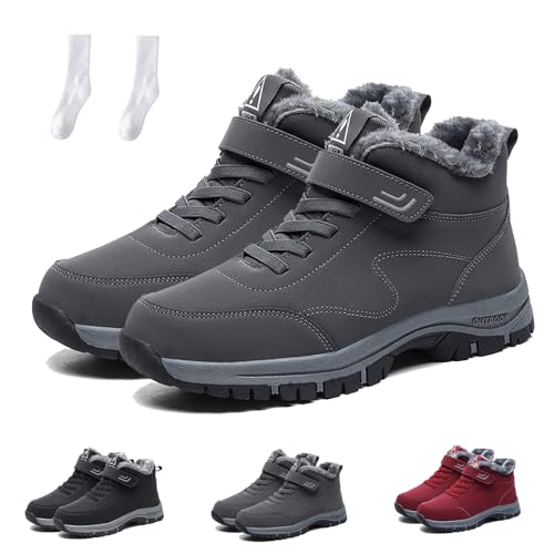 WIWIDANG Orthoback Schuhe, Orthoboots Pro - Ergonomische Winterstiefel, Orthoback Schuhe Damen Herren Winter Schmerzlindernd Wärmend (Grau, Erwachsene, Damen, 42, Numerisch, EU Schuhgrößensystem, M) von WIWIDANG