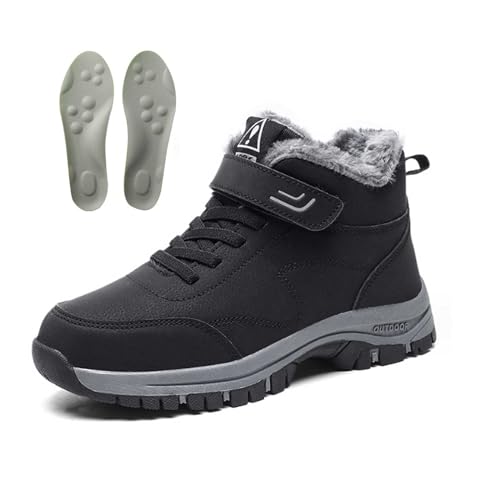 WIWIDANG Orthoboots Pro - Ergonomische Winterstiefel, Stallschuhe Damen wasserdicht Herren Schuhe Winterschuhe Boots (Modern, Schwarz, Erwachsene, Damen, 38, Numerisch, EU Schuhgrößensystem, M) von WIWIDANG
