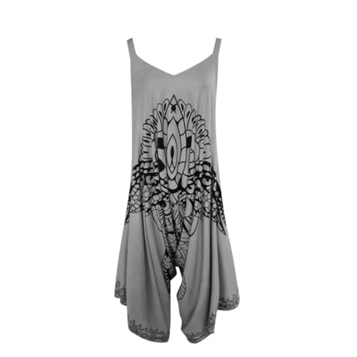 WIWIDANG Owl Romper For Women, Funny Romper Cosplay Dress Toy for Women, Owl Face Jumpsuit, Summer Breathable Owl Jumpsuit for Women (Grey, one size) von WIWIDANG