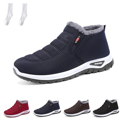 WIWIDANG Podofit Winterstiefel, Podofit OrthopäDischer Winterschuhe, Podomax Winterschuhe Winterstiefel Stiefel Schuhe (Navyblau, Erwachsene, Damen, 43, Numerisch, EU Schuhgrößensystem, M) von WIWIDANG