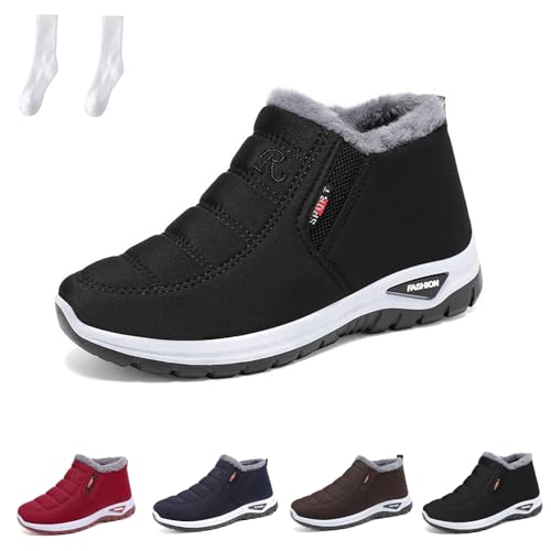 WIWIDANG Podofit Winterstiefel, Podofit OrthopäDischer Winterschuhe, Podomax Winterschuhe Winterstiefel Stiefel Schuhe (Schwarz, Erwachsene, Damen, 39, Numerisch, EU Schuhgrößensystem, M) von WIWIDANG