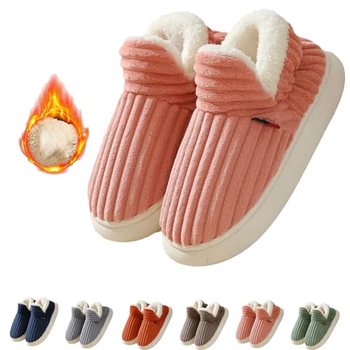 WIWIDANG Sunmoine Cloud-Hausschuhe, Memory-Schaum-Hausschuhe, Unisex, Bequem, Warm, Rutschfest, Für Drinnen Und Draußen (Rosa, Erwachsene, Damen, 36, Numerisch (von/bis), EU Schuhgrößensystem, 37, M) von WIWIDANG