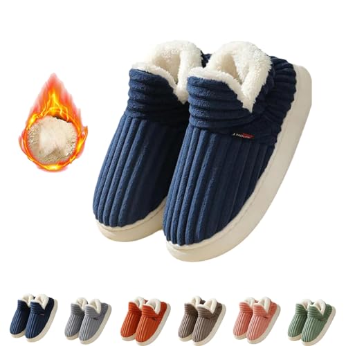 WIWIDANG Sunmoine Cloud-Hausschuhe, Memory-Schaum-Hausschuhe, Unisex, Bequem, Warm, rutschfest, Für Drinnen Und Draußen (Blau, Erwachsene, Damen, 40, Numerisch (von/bis), EU Schuhgrößensystem, 41, M) von WIWIDANG