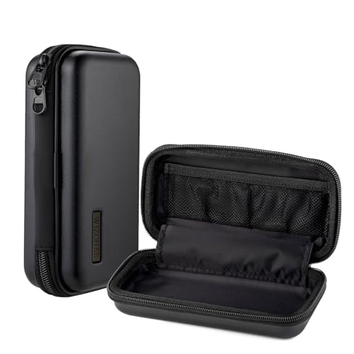 WIZONER Trimmer-Koffer, Rasierer-Aufbewahrungstasche, Rasierer, Reise-harte EVA-Box für Elektro-Trimmer und Zubehör, nur Koffer (schwarz) von WIZONER