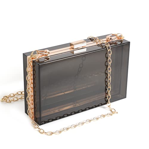 WJCD Damen Tmyc-b Clutch, schwarz/klar von WJCD