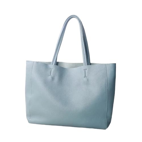 Damen Schultertasche Hobo Schwarz Weiß Grau Blau Gelb Leder frauen Handtasche Schulter Tasche Weibliche Shopping Tote Geldbörse(Color 8) von WJIAYAO