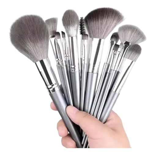 Kosmetikpinsel-Set 10/18PCS weichen, flauschigen Make-up Pinsel Set Lidschatten Foundation Kosmetik Puder(Black) von WJIAYAO