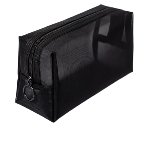 Kosmetiktasche Frauen Mesh Kosmetik Tasche Reise Lagerung Make-Up Tasche Organizer Weibliche Make-Up Tasche Tragbare Kleine Große Kulturbeutel Schönheit Fall(10 * 6 * 18cm) von WJIAYAO