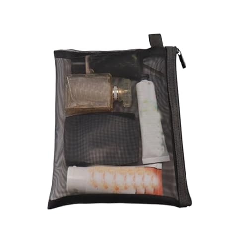 Kosmetiktasche Frauen Mesh Kosmetik Tasche Reise Lagerung Make-Up Tasche Organizer Weibliche Make-Up Tasche Tragbare Kleine Große Kulturbeutel Schönheit Fall(23 * 18cm) von WJIAYAO