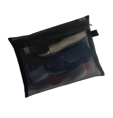 Kosmetiktasche Frauen Mesh Kosmetik Tasche Reise Lagerung Make-Up Tasche Organizer Weibliche Make-Up Tasche Tragbare Kleine Große Kulturbeutel Schönheit Fall(24 * 18cm) von WJIAYAO