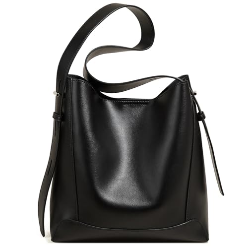WJIAYAO Damen Schultertasche Hobo Klassische Damen Leder Frühling Sommer Umhängetasche Lady Bucket Handtasche Große Kapazität Tote(B) von WJIAYAO
