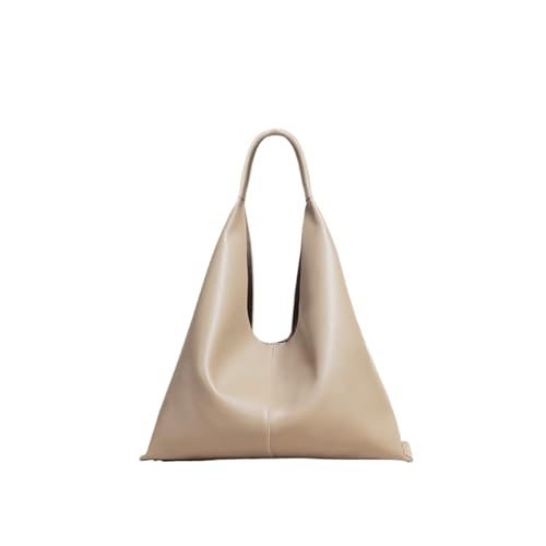WJIAYAO Damen Schultertasche Hobo Leder Damen Einfache Casual Totes Große Weiche Lederhandtasche Pendeln Schultertasche(Color 2) von WJIAYAO