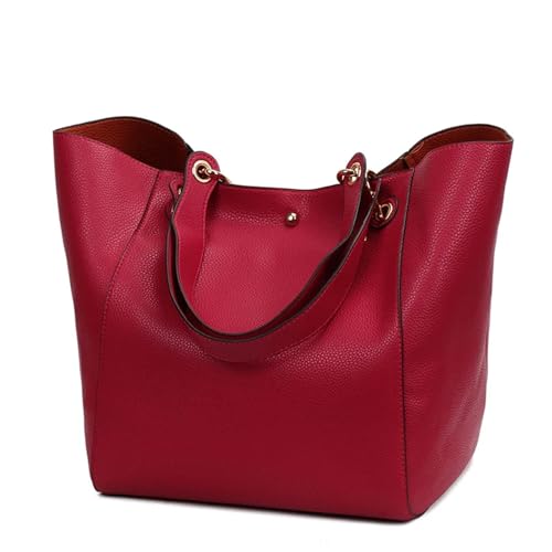 WJIAYAO Damen Schultertasche Hobo Leder-Umhängetaschen for Damen mit großem Fassungsvermögen, Umhängetasche for, große Geldbörsen und Handtaschen(Color 8) von WJIAYAO