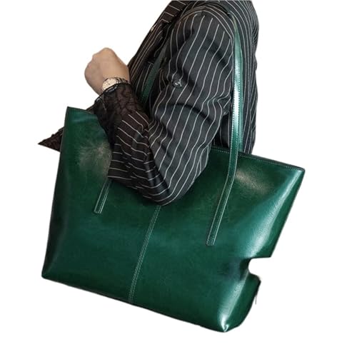 WJIAYAO Damen Schultertasche Hobo Rindsleder Leder Große Tragetaschen for Frauen Schulter Taschen Laptop Shopper Damen Handtaschen(Color 3) von WJIAYAO