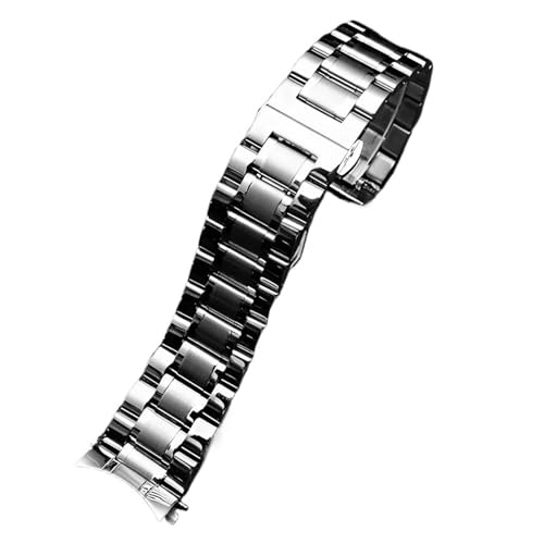 WJIAYAO Metall Uhrenarmbänder Edelstahl Metall Uhrenarmband Männer Quick Release Uhrenarmbänder Uhrenkette Armband(C Silver,18mm) von WJIAYAO
