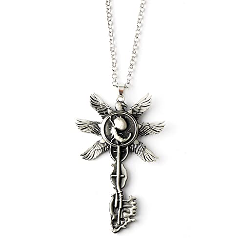 WJJKG Spiel Resident Evil 8 Abzeichen Tribal des umweltschonenden Dorfes Eaves Flying Eagle Logo Halskette Prop Collection, Baumwolle von WJJKG