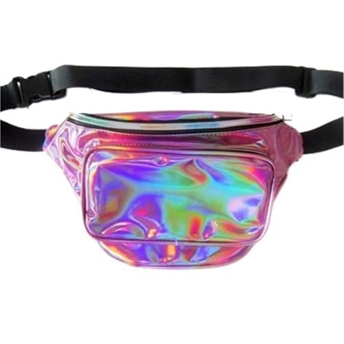 20 Stück Oberschenkeltaschen Gürteltasche for Frauen PU-Hüfttasche holografische Beintasche Leder for Damengürtel(Purple) von WJLYDM