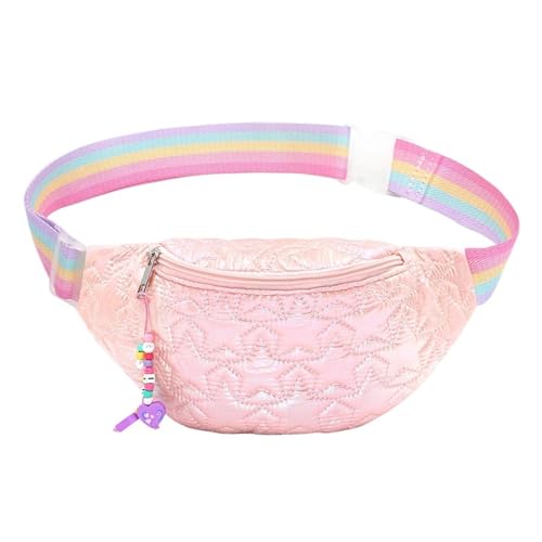 Holografische Hüfttaschen for Kinder, Mädchen und Jungen, Kinder-Gürteltaschen, Urlaub for Partys, Laufen, Reisen, verstellbar, wasserdicht(Pink) von WJLYDM