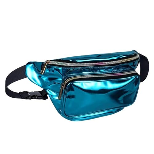 Modische Hüfttasche for Damen, PVC, verstellbar, holografische Tasche for Reisen, Party, Wandern, Laufen, Shopper-Hüfttasche(Blue4) von WJLYDM