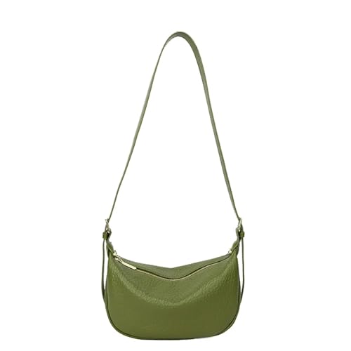 WJLYDM Echtes Leder Umhängetasche Damen Messenger Bags Umhängetaschen for Frauen Handtasche Designer Flap Bag(Green) von WJLYDM