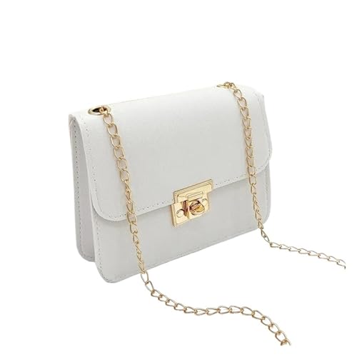 WJLYDM Frauen Taschen Kette Umhängetasche Einfarbig Mini Flap Bag Messenger Umhängetasche Clutch Geldbörsen Und Handtaschen(Black) von WJLYDM