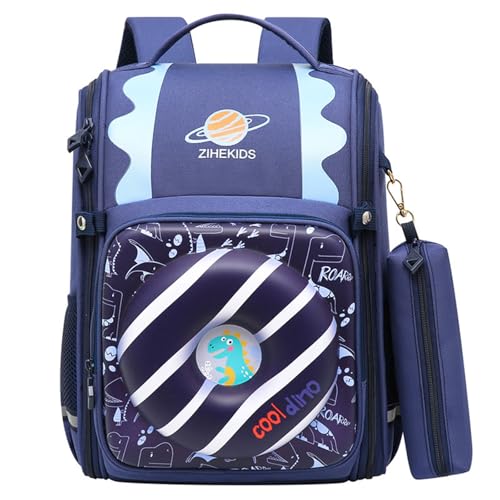WJUHYGTF Kinderrucksack 2-In-1 Wasserdicht Leicht Einhorn Rucksäcke, Schultasche Reflektierender Streifen Niedlich Donuts Büchertasche Mädchen Jungen,2 von WJUHYGTF