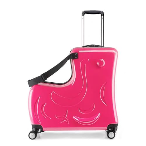 WJUHYGTF Koffer Trolley, Kinderkoffer Zum Draufsitzen, Reisekoffer Niedlicher Mädchen Jungen Kindertrolley Mit Rollen Kinder Kinderkoffer Fahrrad,C,24 von WJUHYGTF