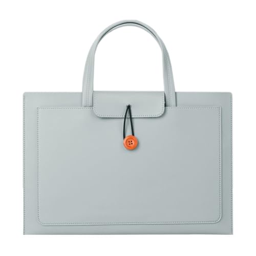 WJUHYGTF Laptoptasche Laptophülle Laptoptasche, 13-14/15-16 Zoll Hülsenbeutel for Frauen Männer Zufällige Tragbare wasserdichte Handtasche PC Schutztasche,Grau von WJUHYGTF