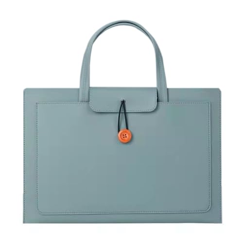 WJUHYGTF Laptoptasche Laptophülle Laptoptasche, 13-14/15-16 Zoll Hülsenbeutel for Frauen Männer Zufällige Tragbare wasserdichte Handtasche PC Schutztasche,Grün von WJUHYGTF