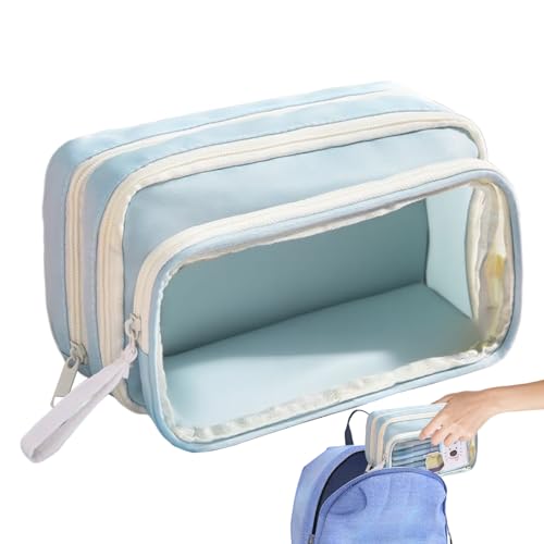 WJnflQN Federmäppchen - Schulbedarf Tasche Mit Tragegriff Für Stifte,Hochkapazität Schreibwaren Organizer für Kinder Jugendliche Erwachsene von WJnflQN