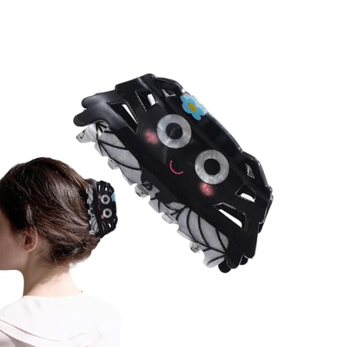 WJnflQN Goth Krallenclip | Skelett Form Haarspangen,Haaraccessoires Halloween Haarspangen Für Frauen Mädchen Alltag Zuhause Feste Konzerte Hochzeiten von WJnflQN