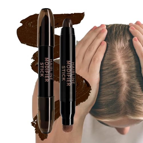 WJnflQN Haarstift,Doppelkopf Haarlinienstift - Haaransatz Kasierer Haarabdeckung für Bart Frauen Männer Kopfhaut Tägliche Anwendung zu Hause von WJnflQN