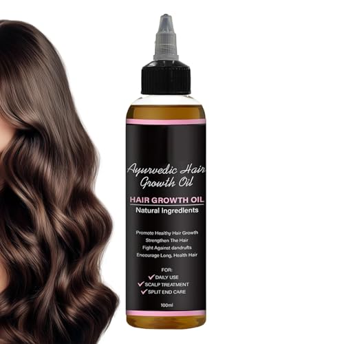 WJnflQN Haarwuchsöl | Haarstärkendes Öl Für Erwachsene,100ml Natürliches Volumen-Reparaturöl Für Frauen Mit Splissschutz Und Lockenkontrolle Für Unterwegs von WJnflQN