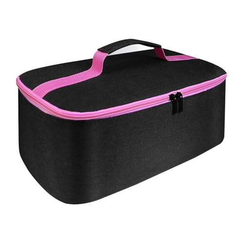 WJnflQN Reise-Kosmetiktasche, Reiseetui für Haarwerkzeuge | Aufbewahrungskoffer für Lockenwickler-Zubehör - Reise-Organizer-Tasche aus 300D-Oxford-Stoff für, Shopping, Dating, Wandern, Camping von WJnflQN